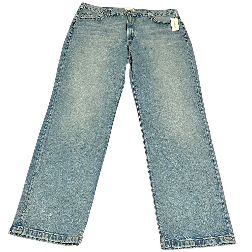 Favorite Daughter Morgan Shortie High‎ Rise Petite Straight Jeans 34 NWT